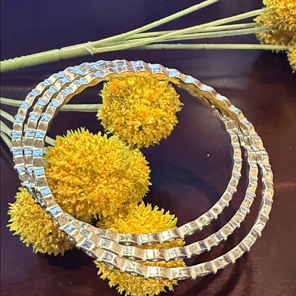 Brighton Andromeda Elegant Silver Bangle Bracelet set of 3 - Picture 4 of 4